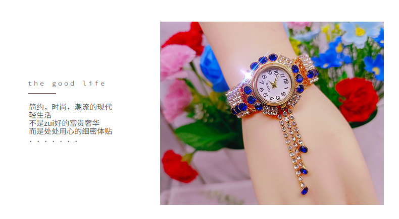 欧美潮流新款女士手表满钻时尚女表百搭休闲女石英手表女厂家直销详情9
