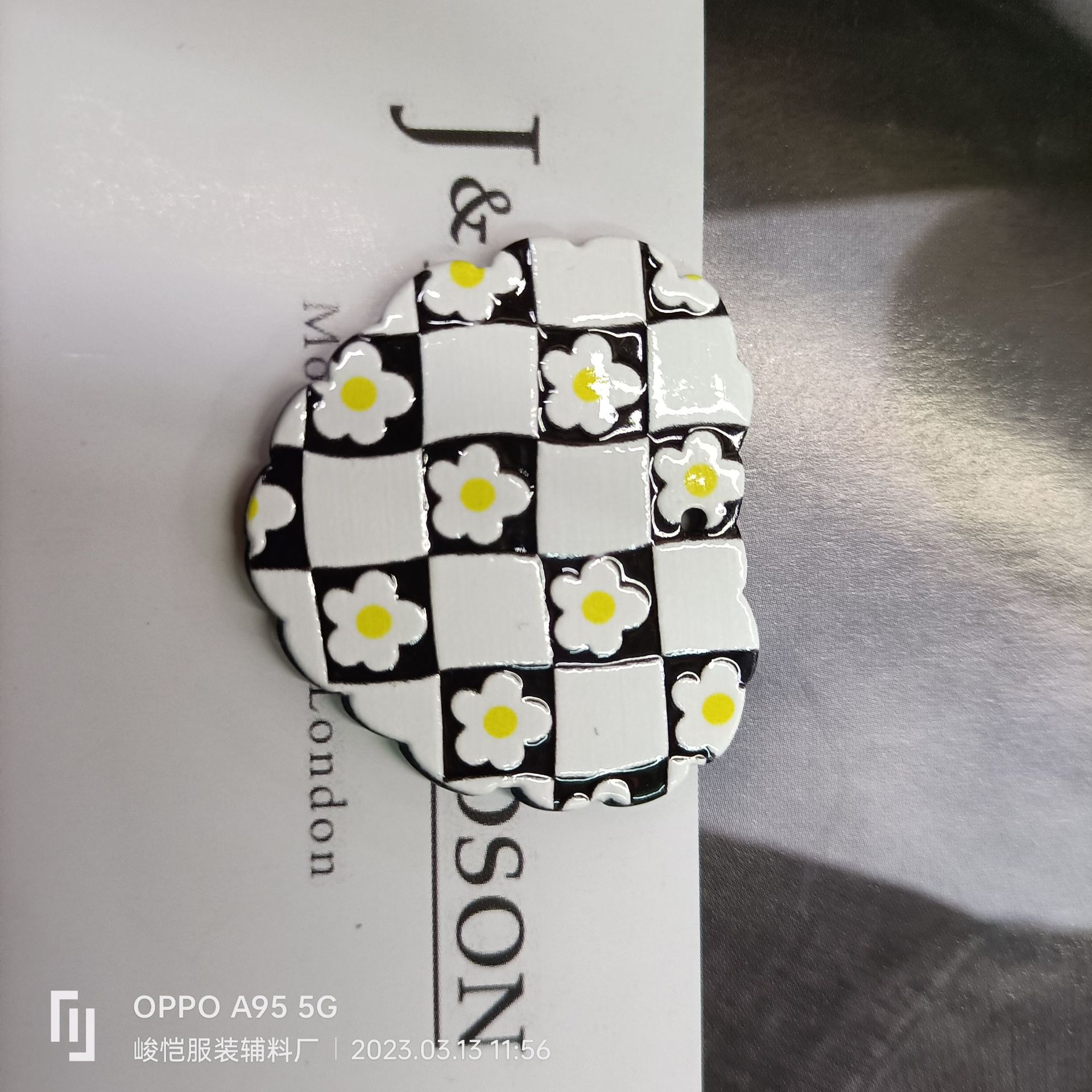 ins colorful and irregular-shaped flower apple color block relief acrylic pendant DIY handmade jewelry earring accessory material pic 5