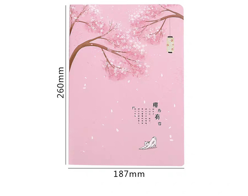 B5 notebook 16k kraft paper thread book, student error-correcting reading notes, blank English composition text pic 4