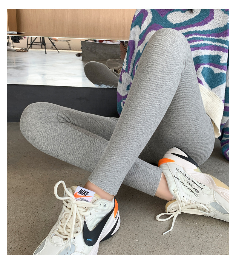 Yiwu autumn and Winter new style fleece and thickened leggings for women to wear on the outside, high-waisted, large-sized, slimming, elastic and warm cotton pants pic 18