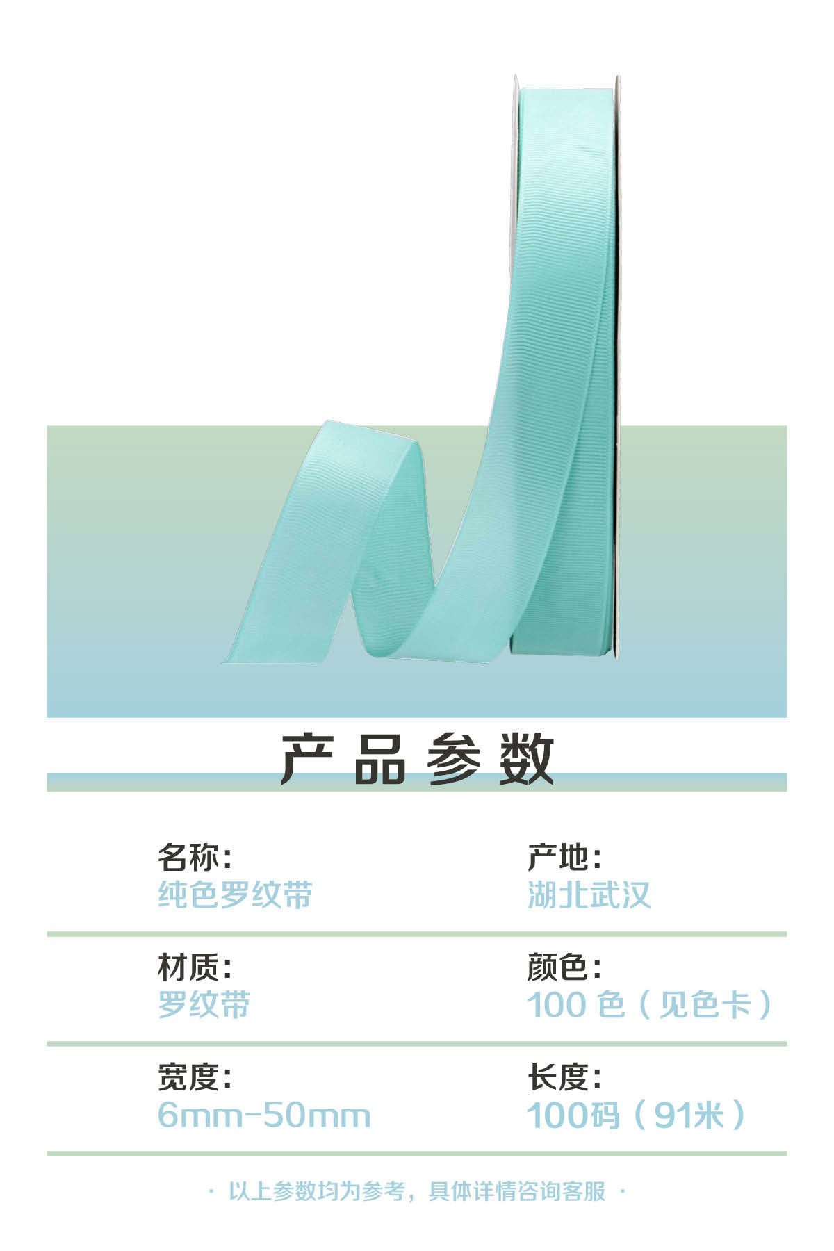 纯色罗纹带diy礼品烘焙蛋糕包装丝带服装辅料涤纶织带家纺罗文带详情2