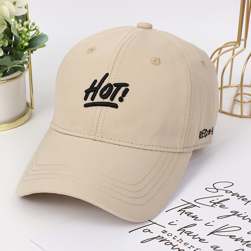 Summer new style baseball cap with English embroidery for women, suitable for both men and women, outdoor sunshade and sun protection cap, making the face look smaller pic 4