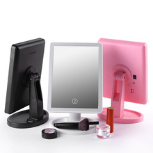 LED化妆镜子 智能桌面台式触屏美妆梳镜补光梳妆台学生镜量大优惠详情6