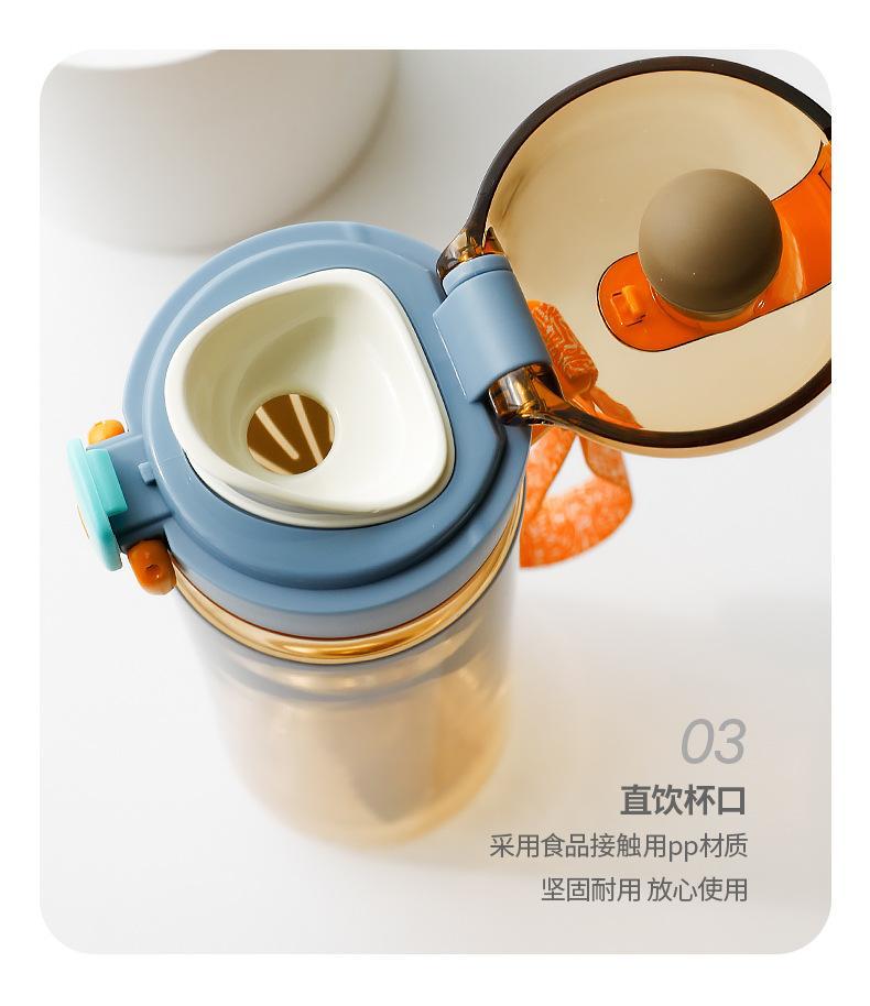 Regalo promocional logotipo personalizado nuevo estilo pareja copa de agua alta apariencia horizontal copa de cordón para deportes al aire libre a prueba de fugas taza de agua portátil pic 12