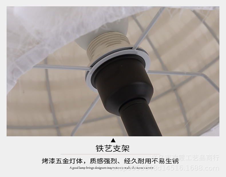 Nordic ironwork tripod floor lamp, creative feather table lamp, black and white lamps for guest rooms and hotel lobbies pic 14