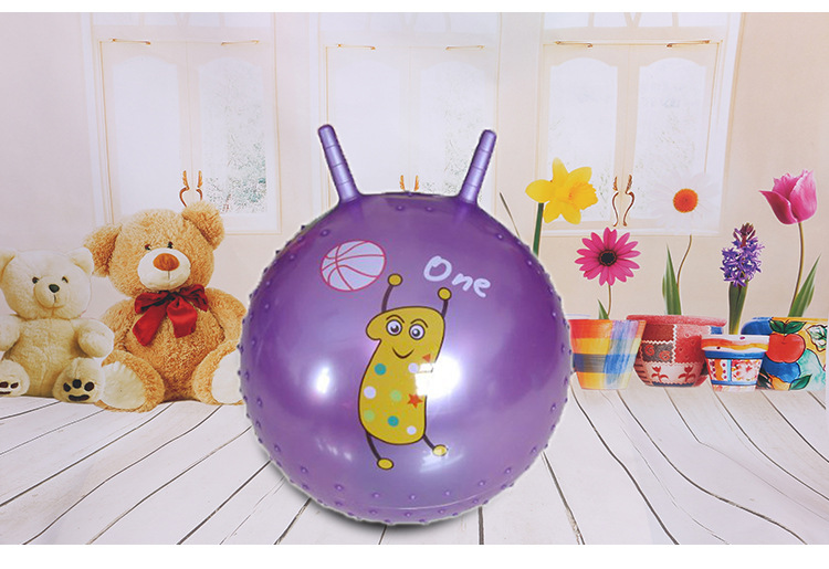 供应多款热销45CM羊角球 加厚按摩羊角球 充气羊角球批发详情30