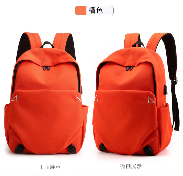 New Oxford cloth backpack for men, USB charging backpack, water-resistant computer bag, large-capacity schoolbag for female students pic 23