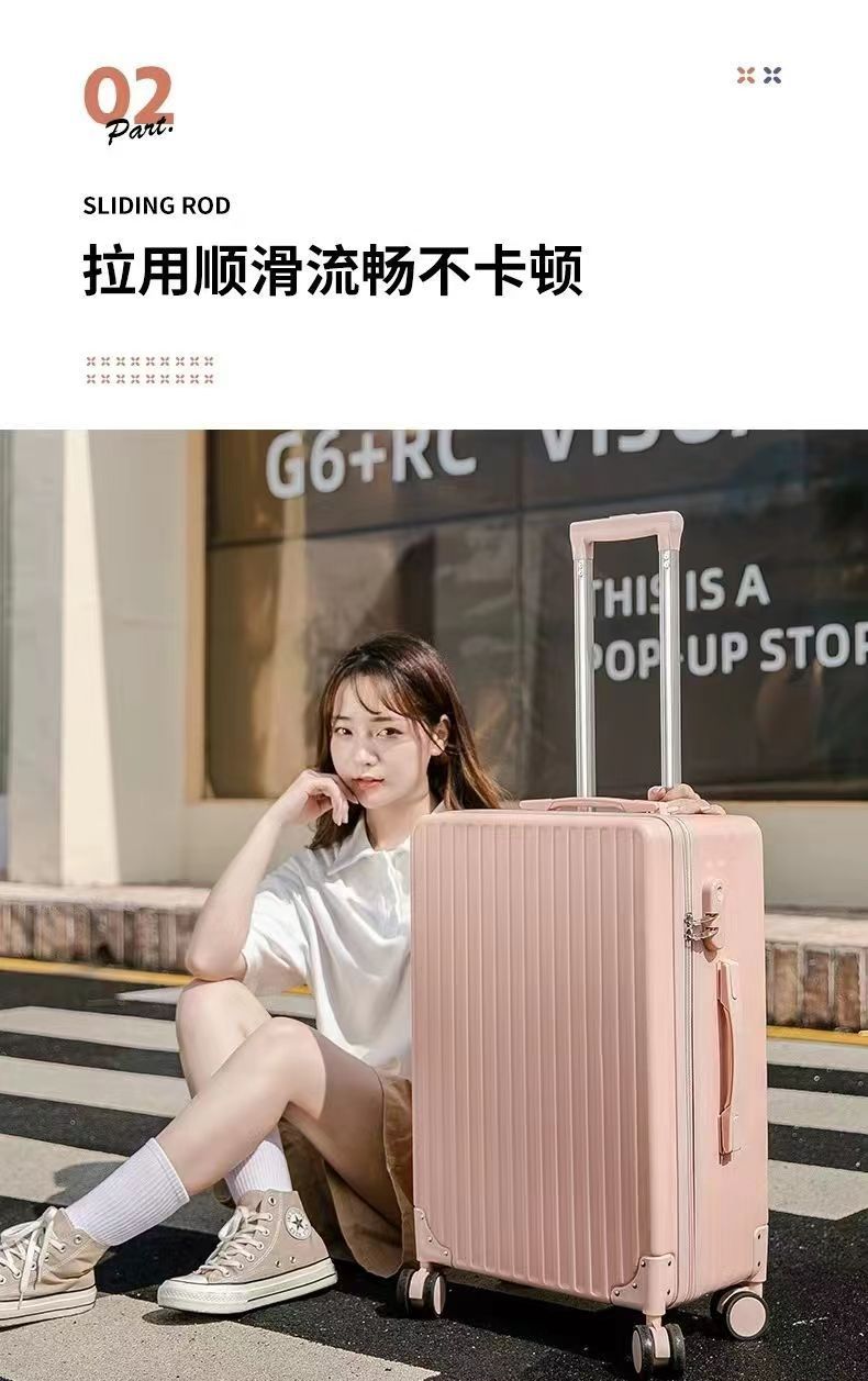 创新19开大容量行李箱开盖设计拉杆箱优选高品质密码箱静音万向轮详情6
