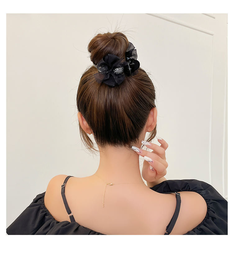 蝴蝶结抓夹女后脑勺丸子头发饰盘发固定神器发卡网红夹子头饰发夹详情5