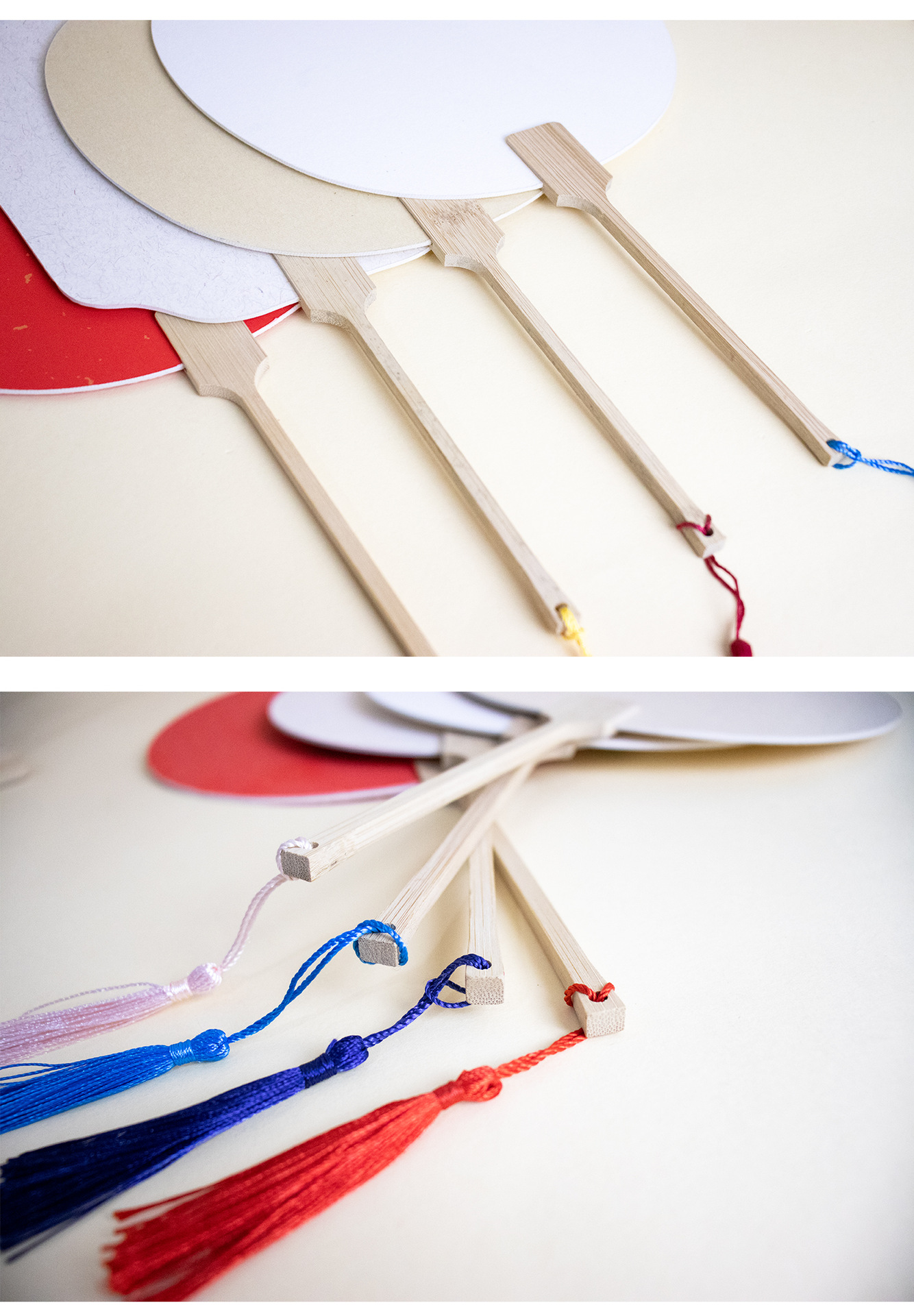 漆扇扇子diy漂漆材料包漆扇专用空白团扇pvc宣纸复古大漆扇批发详情6