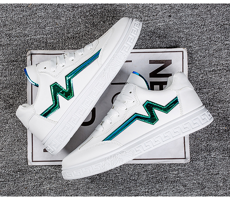 学院风小白鞋2022春季新款皮面板鞋低帮休闲运动鞋时尚潮流男鞋详情24