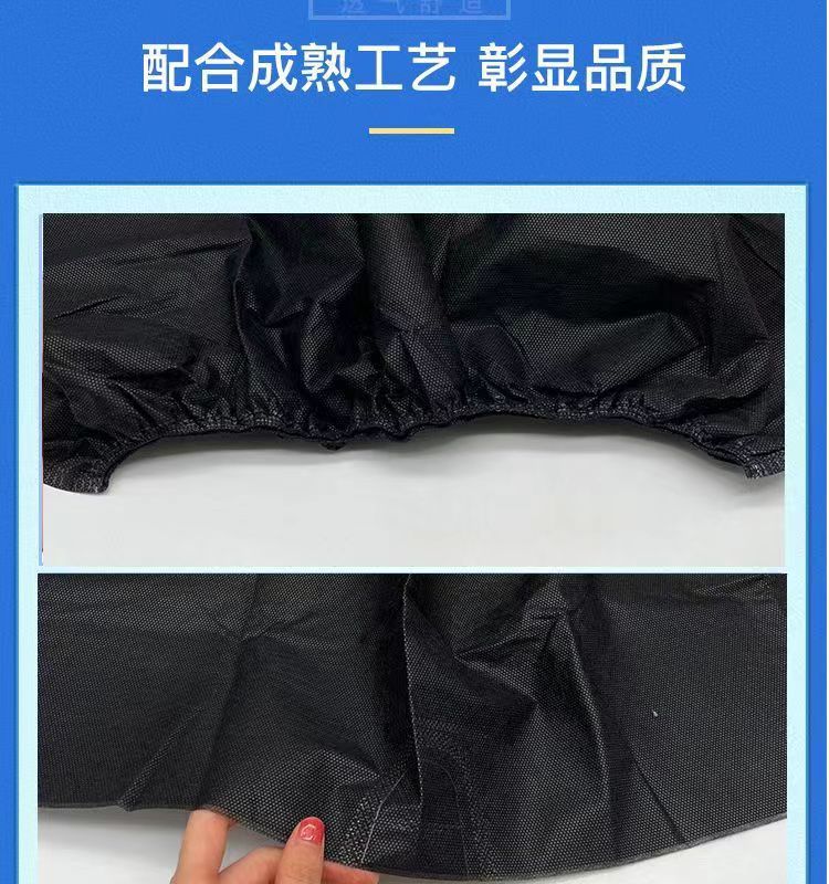 一次性短裤加肥加大黑色平角裤男士内裤足疗足浴按摩美容院平角裤详情5