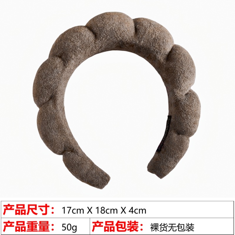 欧美跨境爆款高颅顶发饰女洗脸沐浴云朵海绵发箍化妆卸妆束发头箍详情53