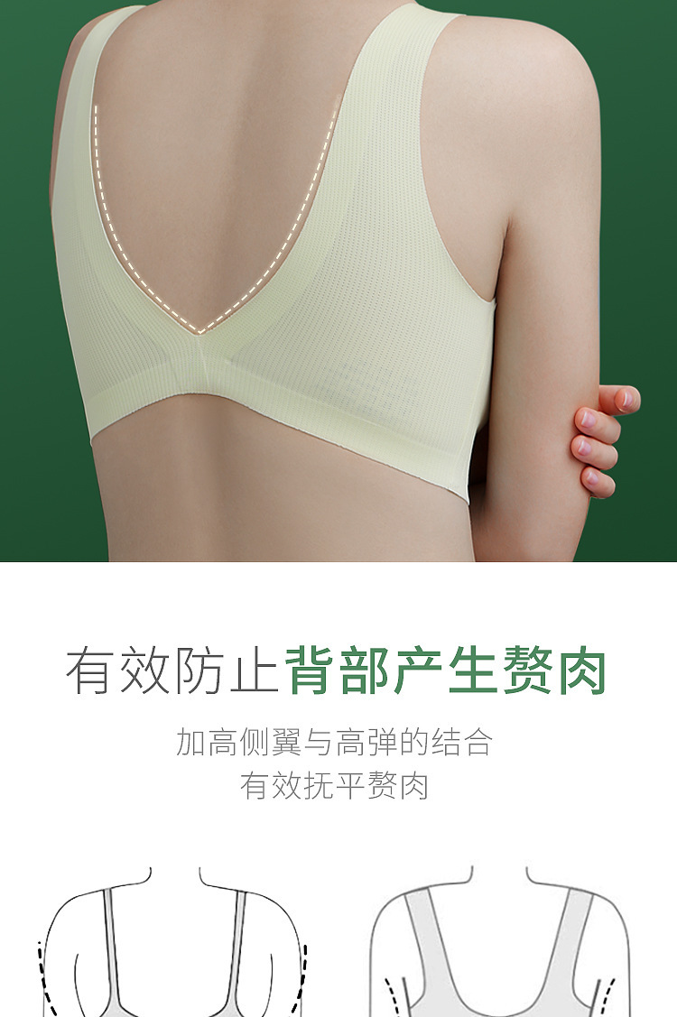 Summer ultra-thin breathable backless bra, hole cup small chest gathering ice silk seamless strapless backless bra for ladies pic 13