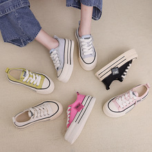 新款头层猪皮内里板鞋2025春季厚底休闲时尚女鞋ins风银色小白鞋详情50