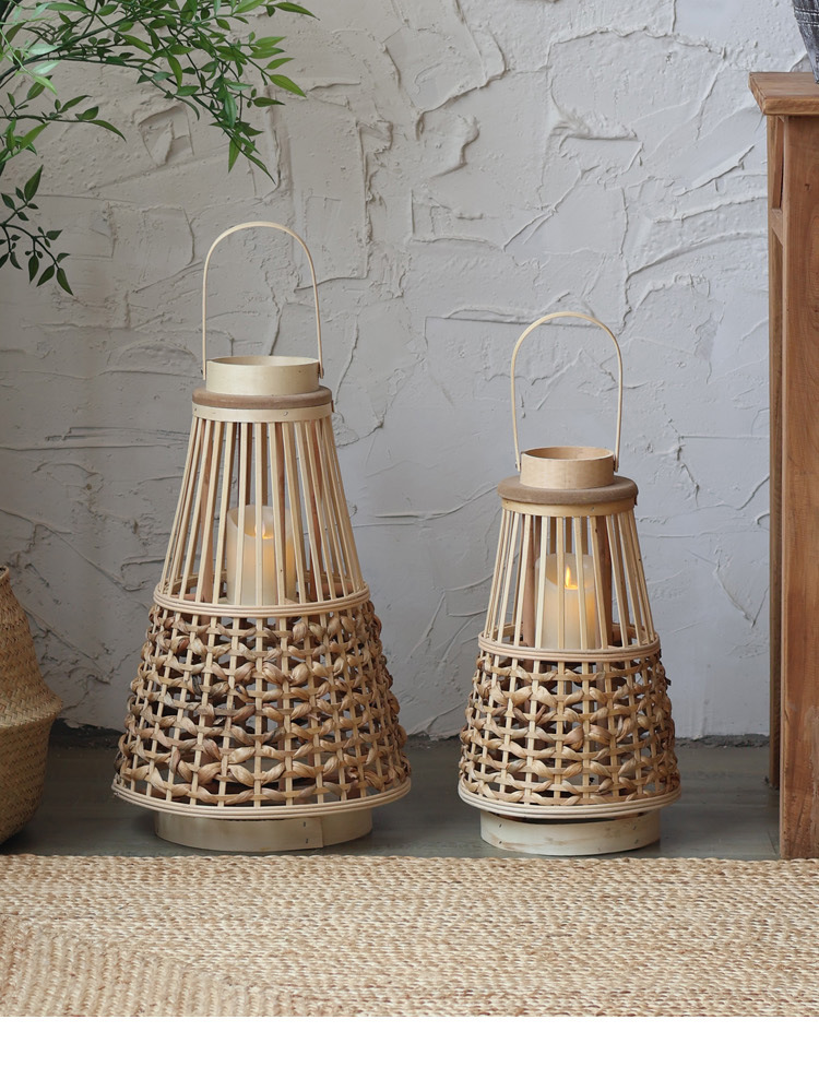 Large quantity discounts are available. Wooden wind lanterns, new Chinese-style candles, candlesticks, high-end lanterns, wabi-sabi style model room pic 1