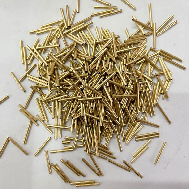 2*8 straight pipe jewelry connection pipe, copper pipe, metal pipe, DIY handcrafted copper accessories, copper round pipe jewelry, pipe sleeve pic 4