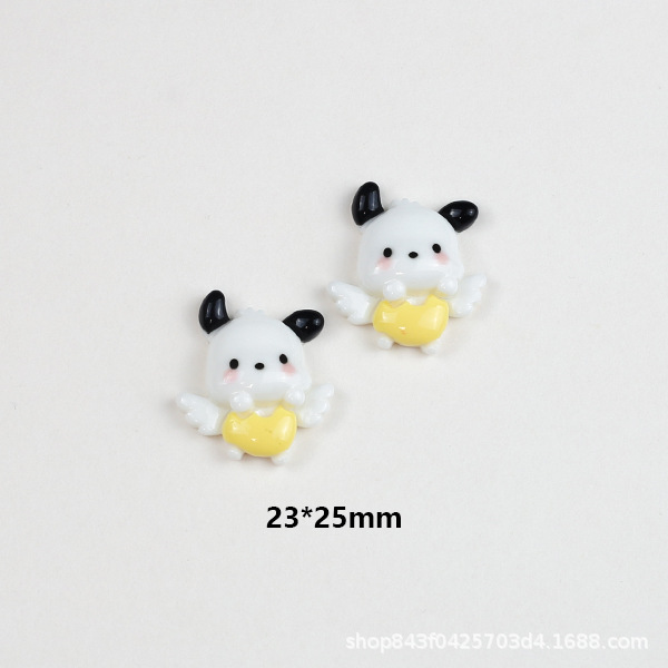 Angel Pacha Dog cartoon resin accessories diy cream glue phone case material wing dog jewelry accessories wholesale pic 2