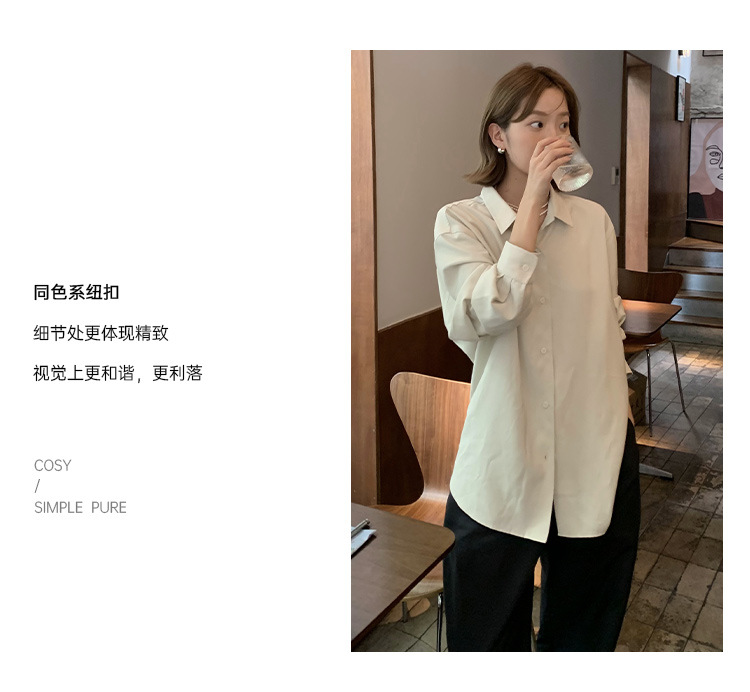 CLEAN simple and high-quality inner layer shirt for women 2024 Thirteen Factories Winter New skin-friendly and Comfortable Shirt 52288 pic 6