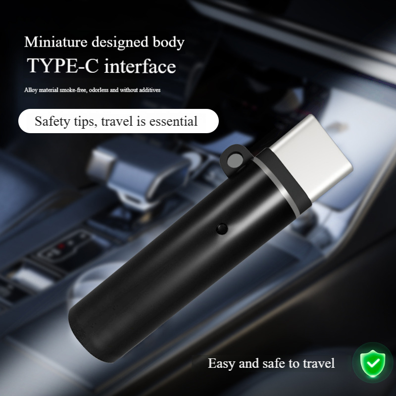 合金材质吹气振动防风TYPE-C手机点烟器便携迷你点火器即插即用详情24