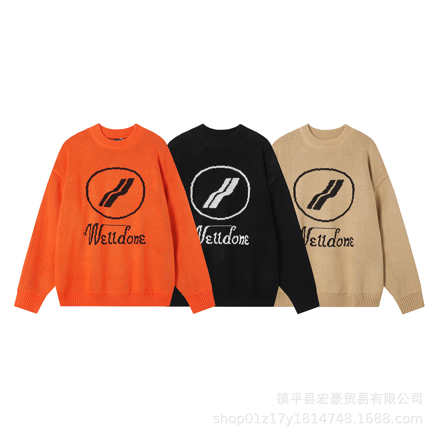 23SS新款WE11镜像皮标徽章连帽卫衣男女同款帽衫韩版长袖帽衫上衣详情6