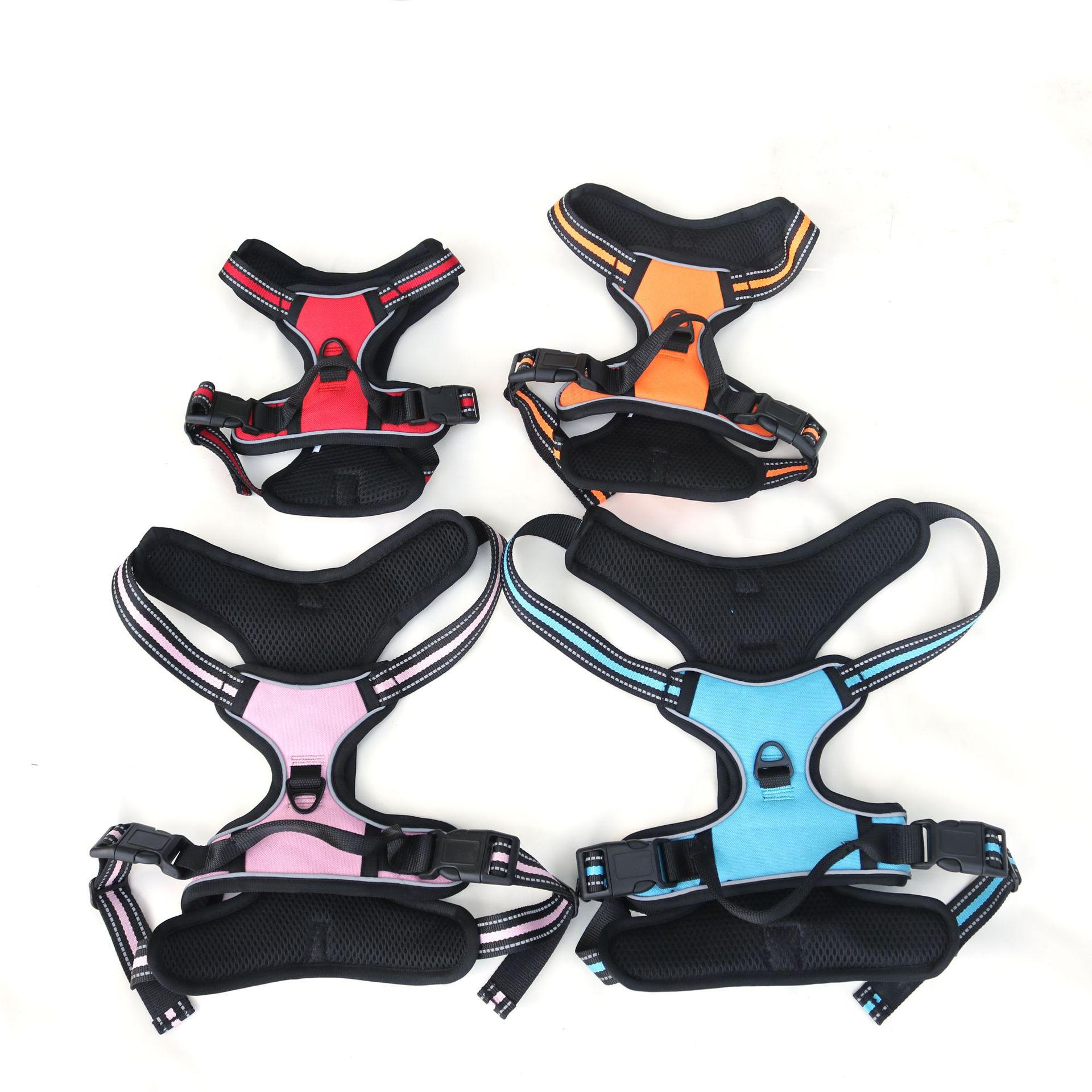 Amazon reflective pet chest strap dog leash explosion-proof chest strap dog vest type leash pic 8