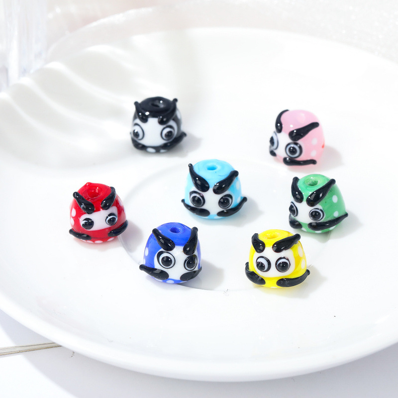 晗钰缘 新款卡通达摩琉璃直孔手串散珠DIY手链串珠饰品配件材料详情2