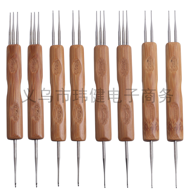 Double and triple braid crochet hooks 0.5-0.75 DIY wigs for braids, cross-border exclusive supply, factory direct sales and wholesale pic 8