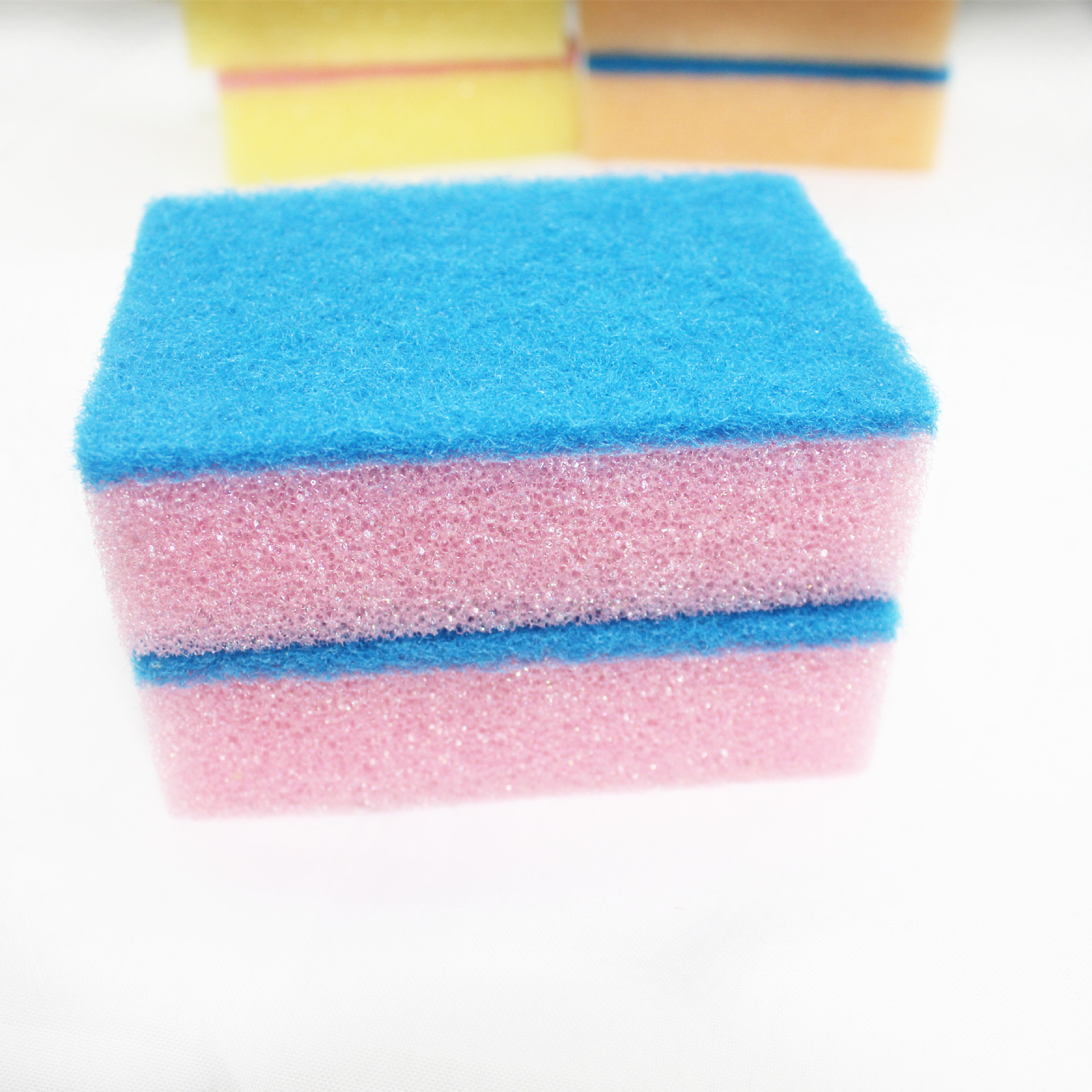 Yijingbai Li colored cleaning cloth and scouring pad set, Jingbai Li dishwashing liquid paired with powerful kitchen and home cleaning products pic 1