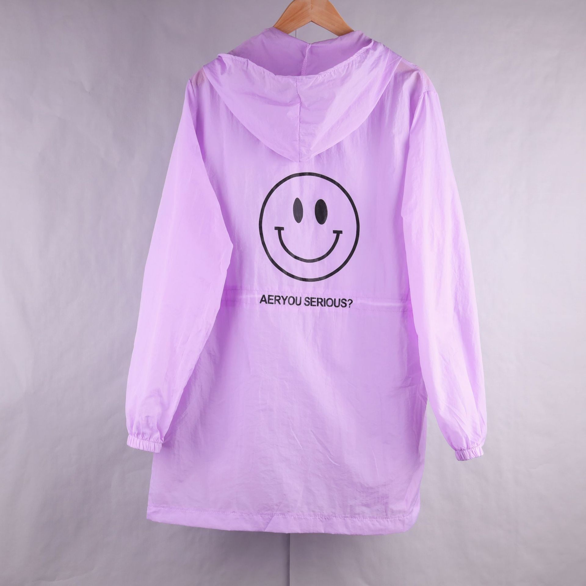 Long smiling face sun-protective clothing for girls, 2022 summer sun-protective clothing for girls, student uniform, Korean style, thin and loose mesh jacket pic 8