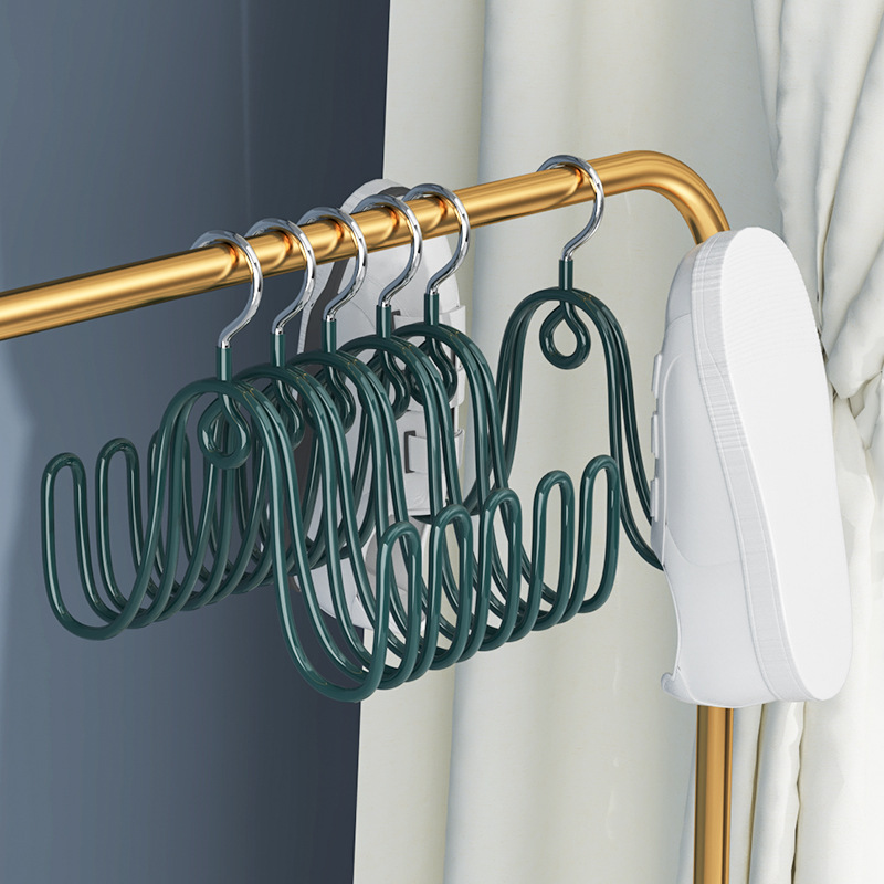 Autumn and winter in-stock dry and wet seamless plastic clothes hangers, thickened anti-slip and shoulder-free, dormitory household clothes hanger pic 5