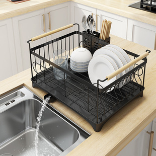 Wholesale of bowl and dish draining racks, household detachable sinks, tableware, countertop storage, bowl racks and storage racks pic 26