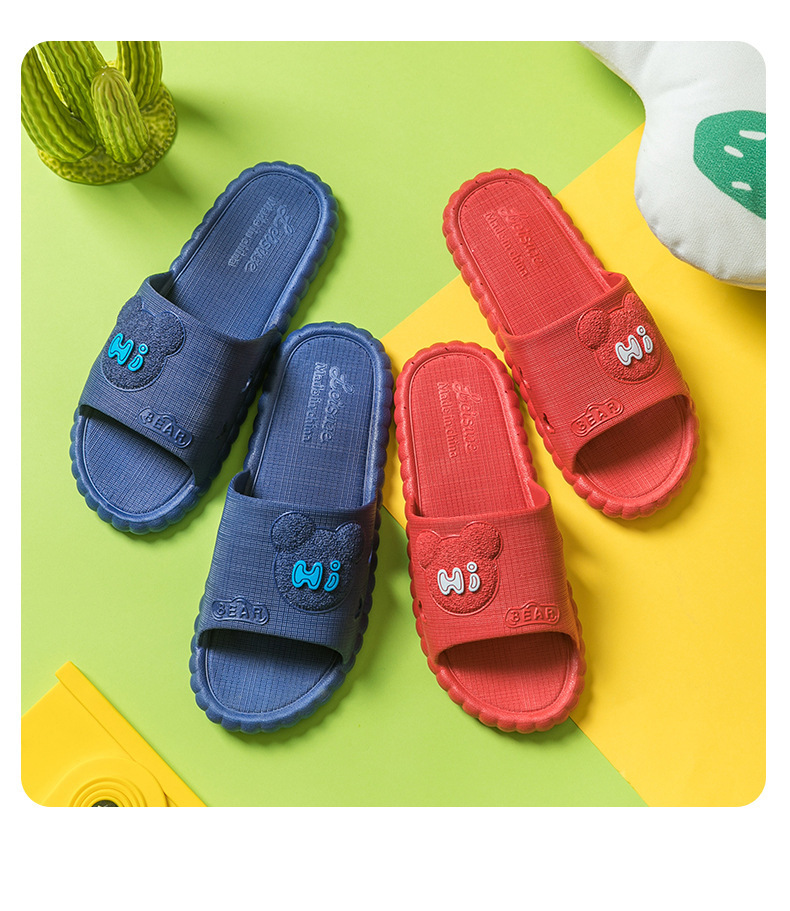 可爱小熊凉拖鞋男夏天浴室外穿情侣防滑托鞋酒店洗澡女居家用拖鞋详情20