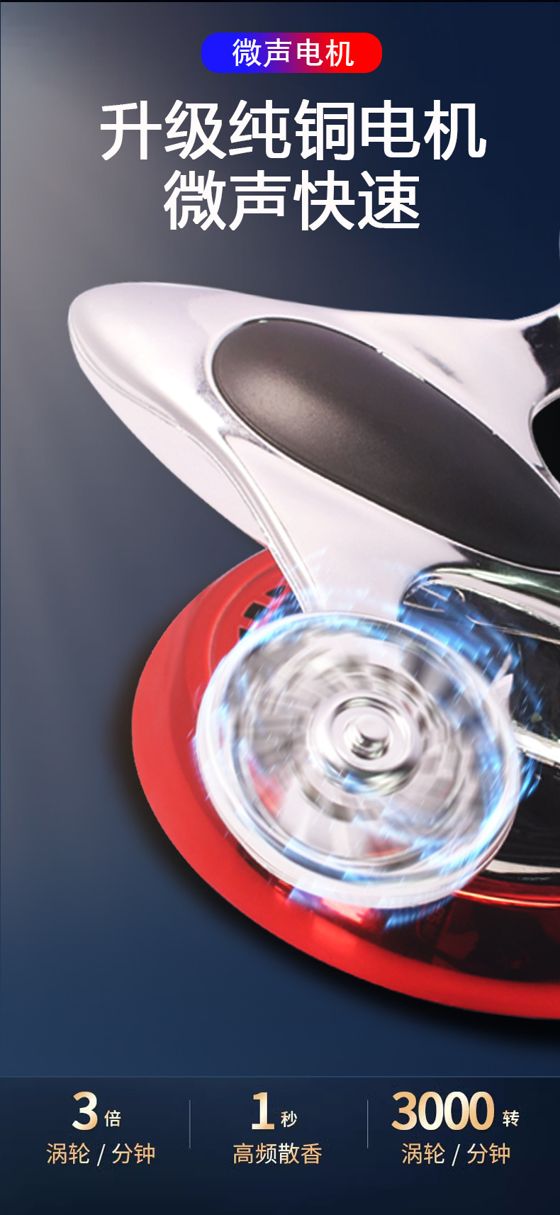 The 2024 new vehicle-mounted solar-powered aircraft aroma diffuser, solar-powered rotating fighter jet perfume holder, is long-lasting and fragrant pic 8