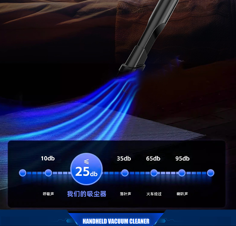 车载吸尘器无线便捷手持吸尘器USB充电手持吸尘器家车两用无刷电机低噪音家用手持吸尘器详情17