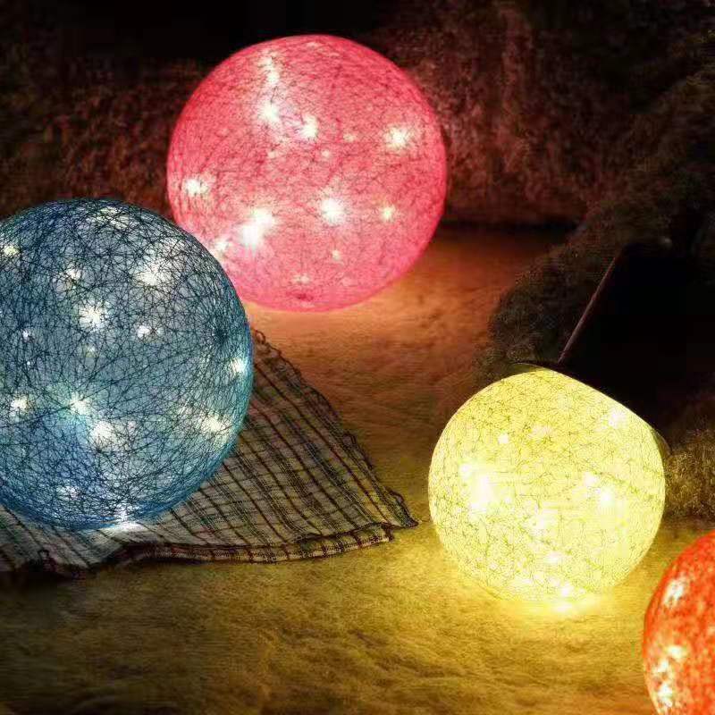 led cotton ball lights, hook pull string lights, Christmas party decorative lights, creative lights, coffee atmosphere decorative lights pic 2