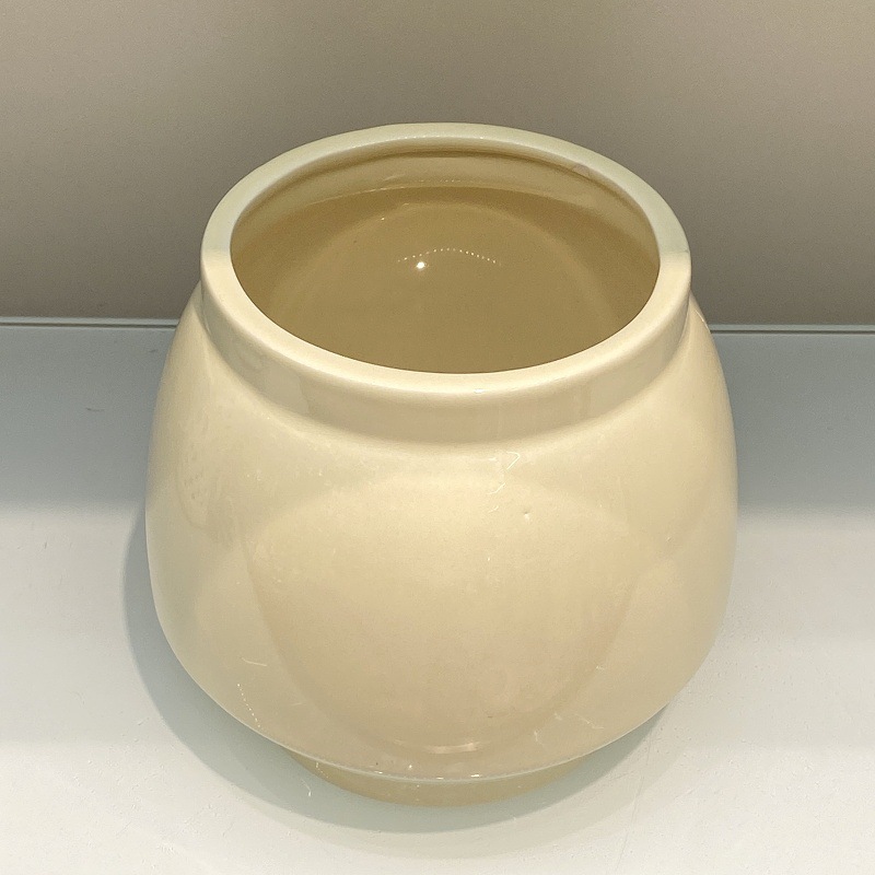 Phalaenopsis flower POTS, simple beige round vases for bonsai, ceramic flower POTS, home green plants, potted flower POTS, office flower arrangement decorative vases, golden castle vases pic 2