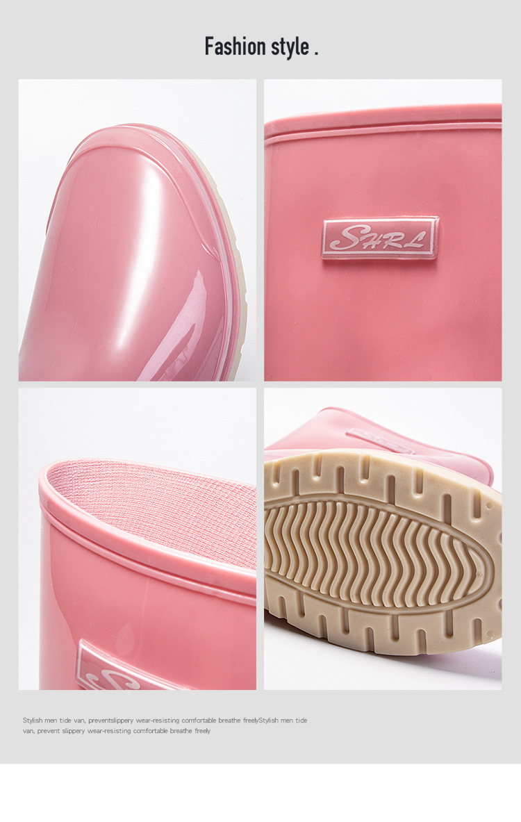 特高长筒雨鞋女款户外防水防滑耐磨高筒水鞋新款时尚赶海厨房雨靴详情10