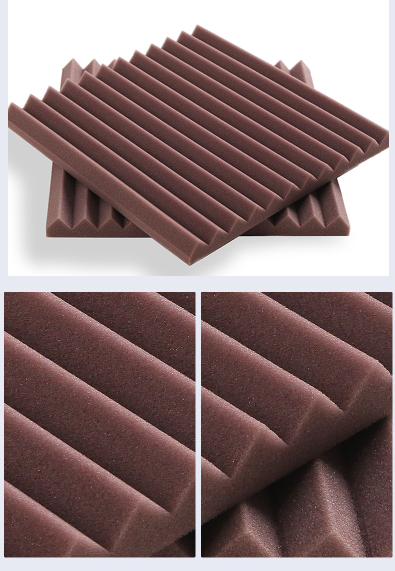 Wholesale high-density triangular groove sound insulation cotton, sound-absorbing cotton, wall egg cotton, KTV recording studio insulation cotton, decoration pic 25