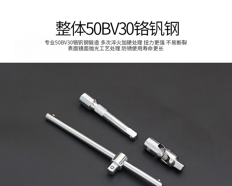 32-piece socket set auto repair toolbox, socket ratchet wrench set auto repair socket special tool pic 6