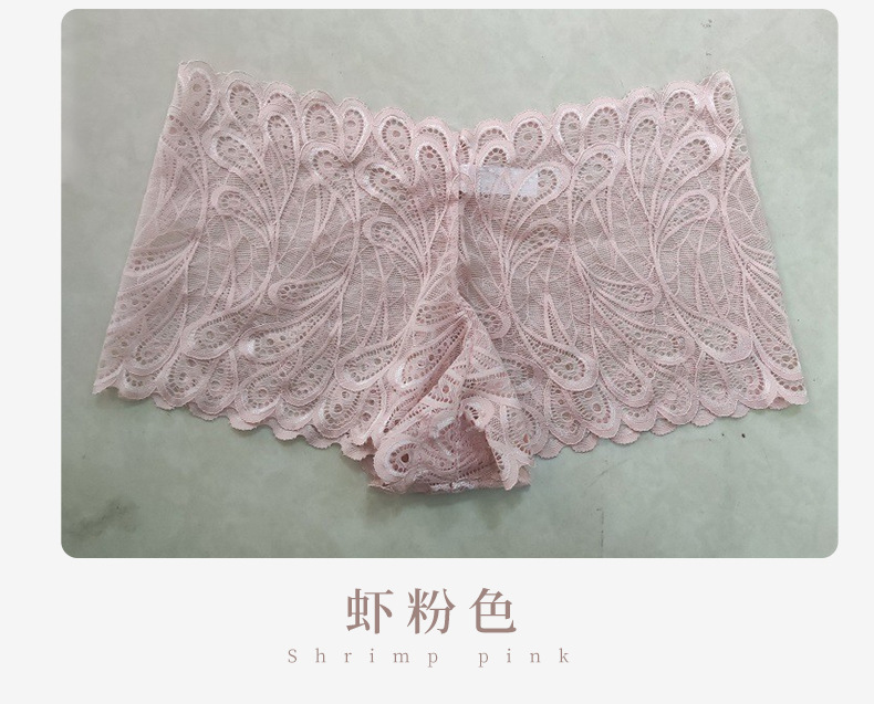 外贸蕾丝内裤女大码女士性感花边裤头外贸蕾丝平角裤女boyshort详情13