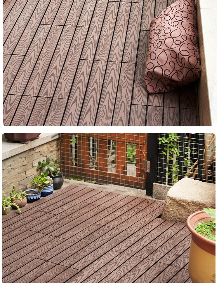 户外拼接木地板室外环保型塑木复合地板 防腐生态diy木塑地板厂家详情18