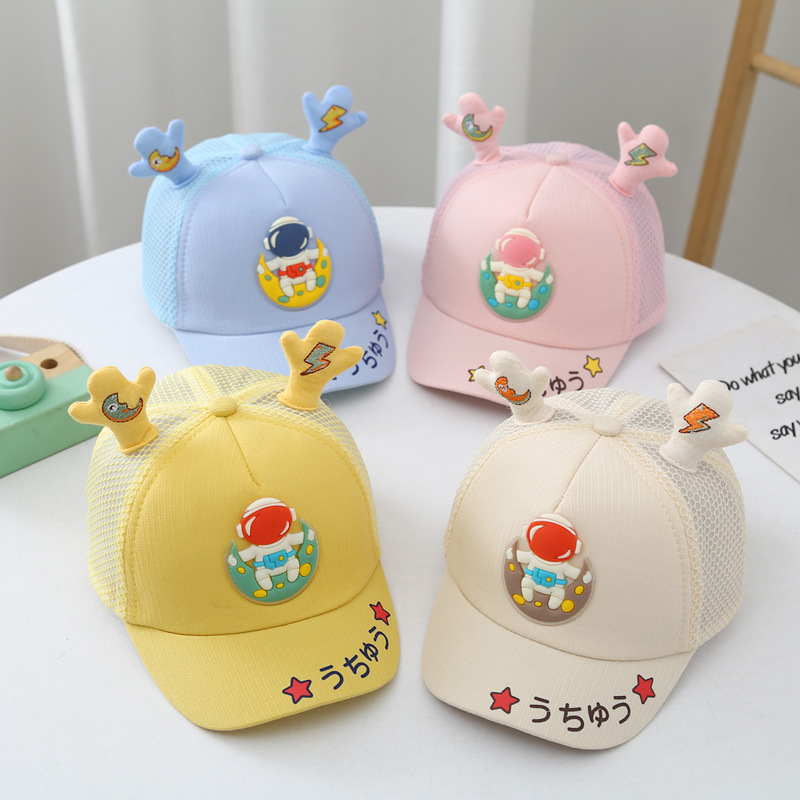 Sombreros de bebé verano 2022 cute mesh pato tong cap niñas casual sun protection mesh cap shade baby baseball cap pic 1