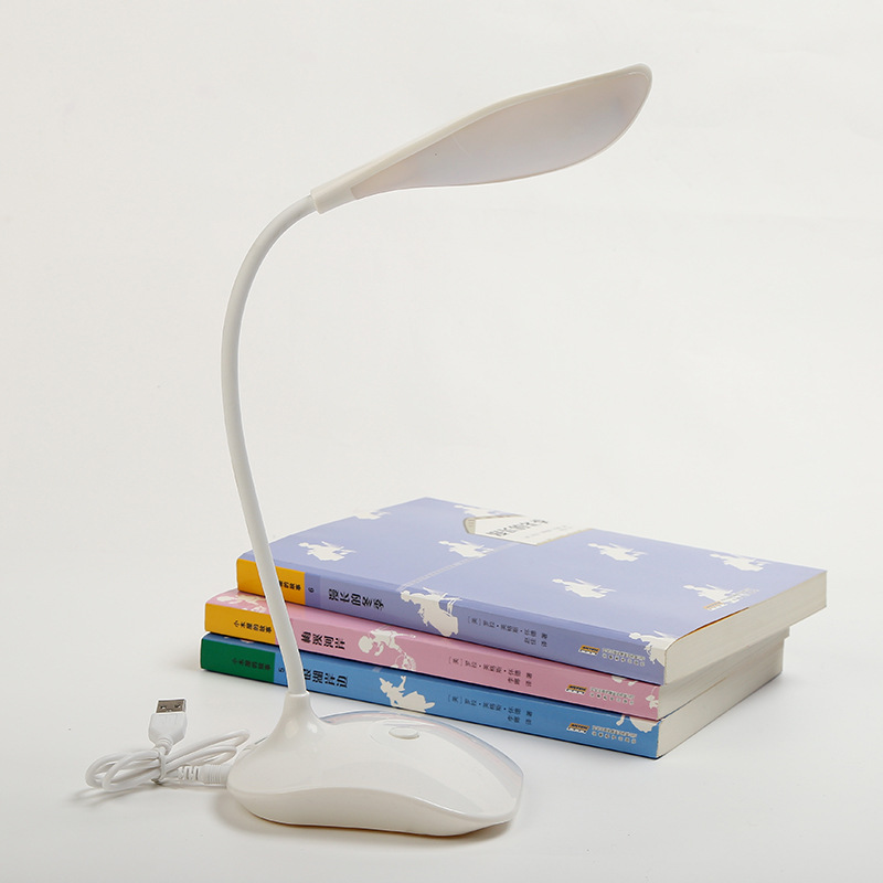 New LED desk lamp, USB cable direct plug power supply or battery dual use, eye-protecting study dormitory reading small book light, night light pic 2