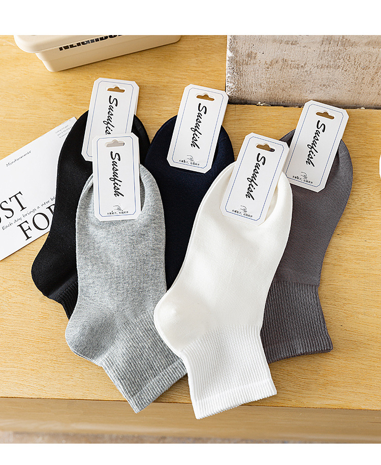 袜子地摊一件代发春夏薄款袜子短袜男 百搭休闲棉袜吸汗透气 诸暨男袜批发一件代发详情9