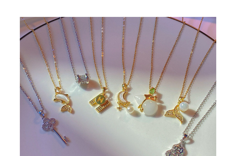 日韩简约流行ins风钛钢项链女小众精致网红锆石锁骨链高级感饰品详情5