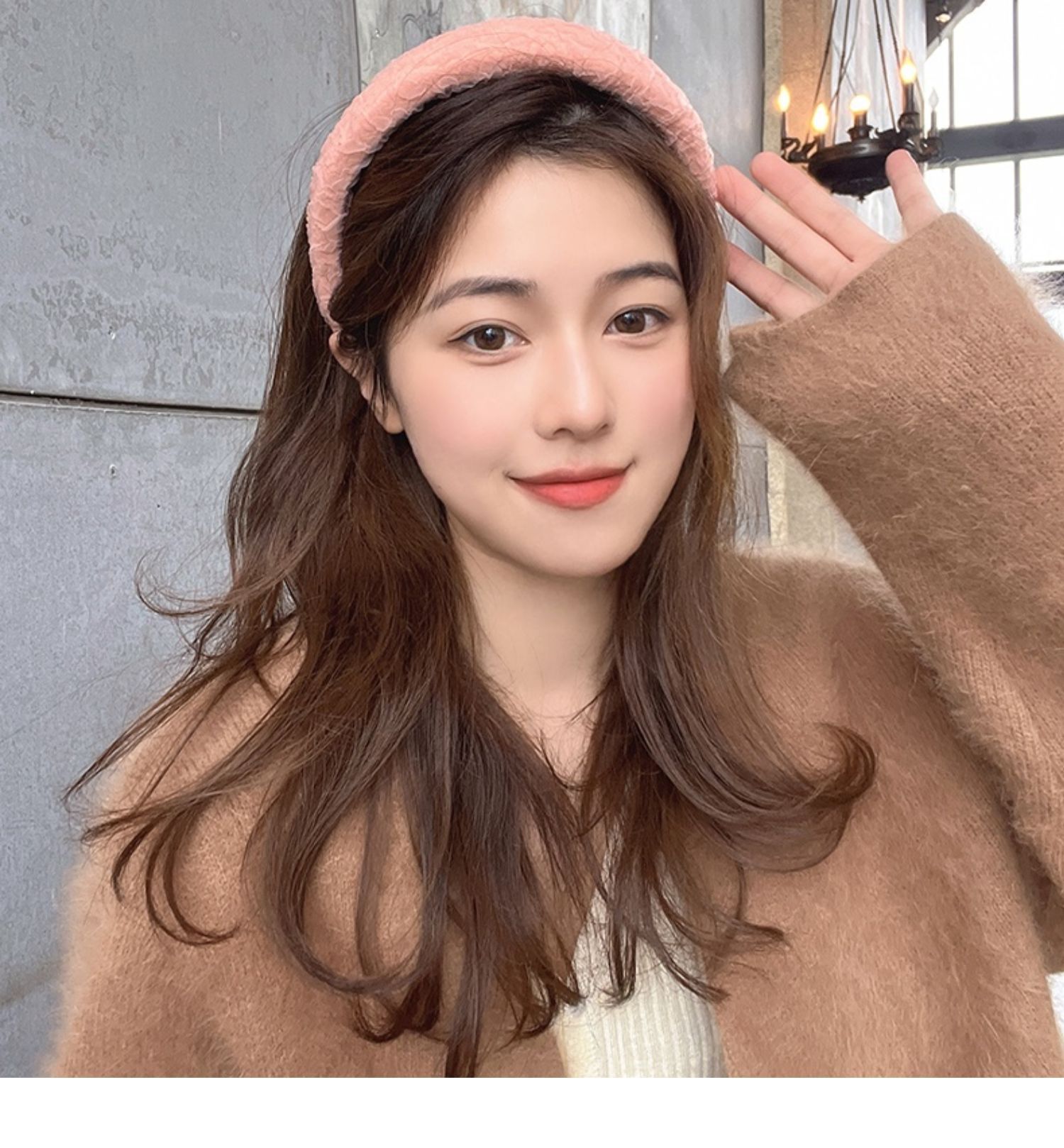 糖果色高颅顶发箍韩国网红女气质头箍减龄宽边头饰压发卡发带发饰详情7