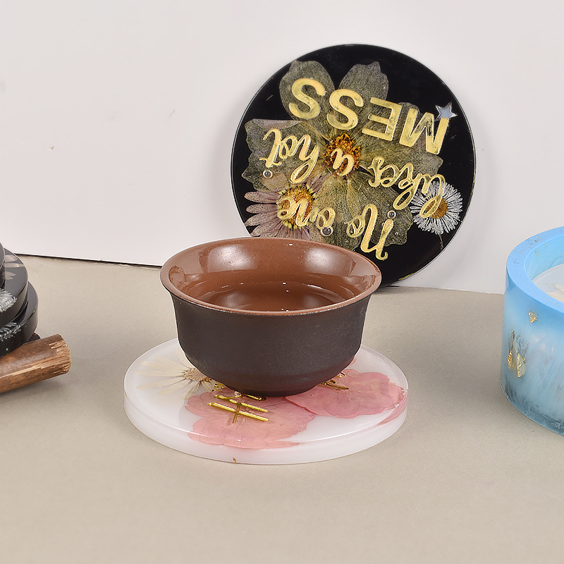 diy crystal resin, English letter blessing words, teasing words, coasters, cup holders, mirror silicone mold pic 12