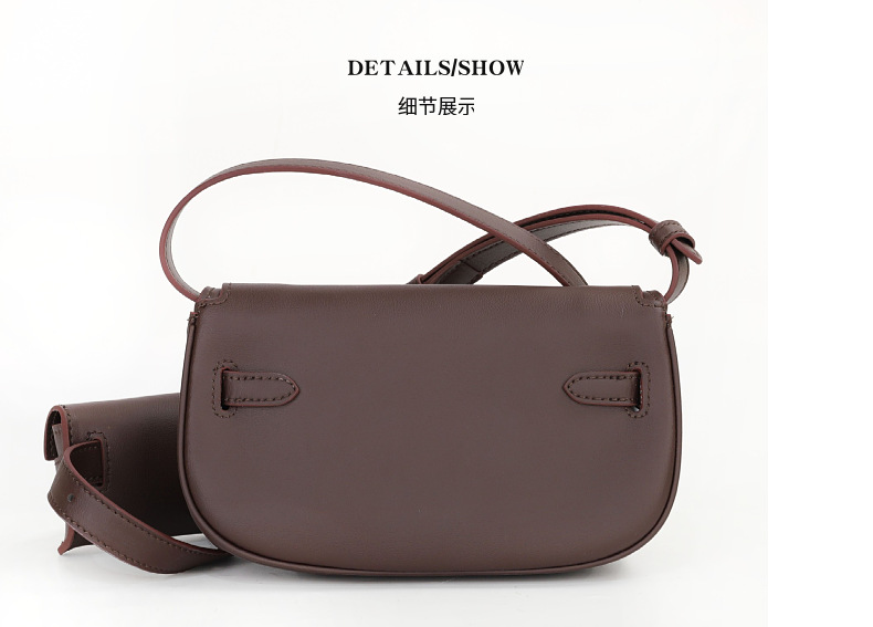 2024新款真皮moove凯莉汤圆包二合一迷你单肩斜垮多功能马鞍女包详情14