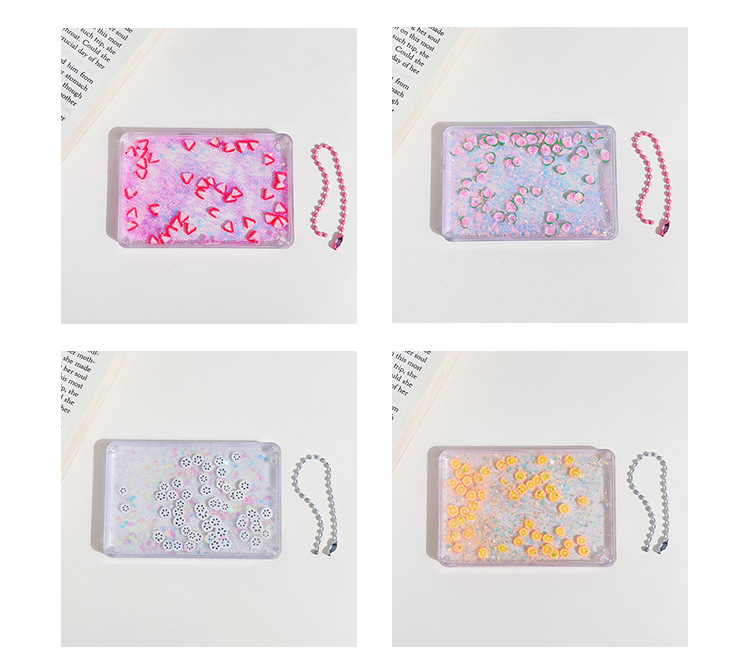 Creative oil-infused flowing sand gumball brick, Ins-style fruit flowing sand gumball plate, DIY keychain accessory gumball card tray pic 22